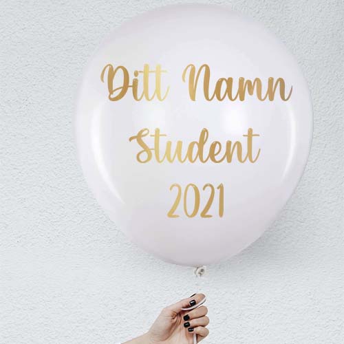 Eget namn med stor ballong - Student 2021