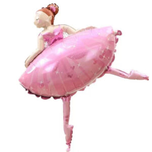 folieballong ballerina rosa