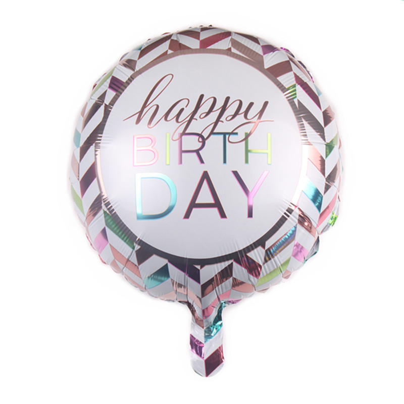 ballong happy birthday rund