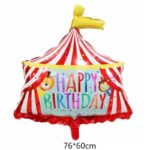 ballong happy birthday cirkus tält