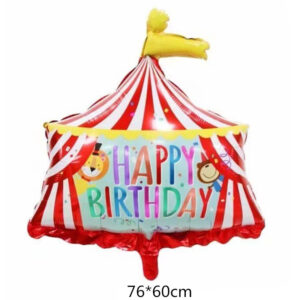 ballong happy birthday cirkus tält