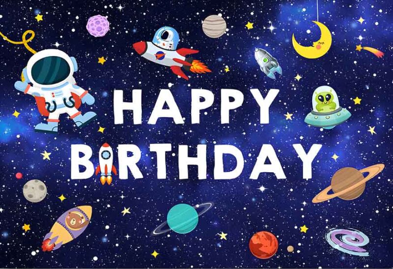 happy birthday rymd astronaut