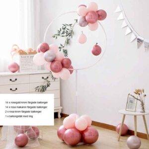 ballonger med ballongställ rund #10