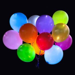 Ballonger LED 10-pack blandade färger