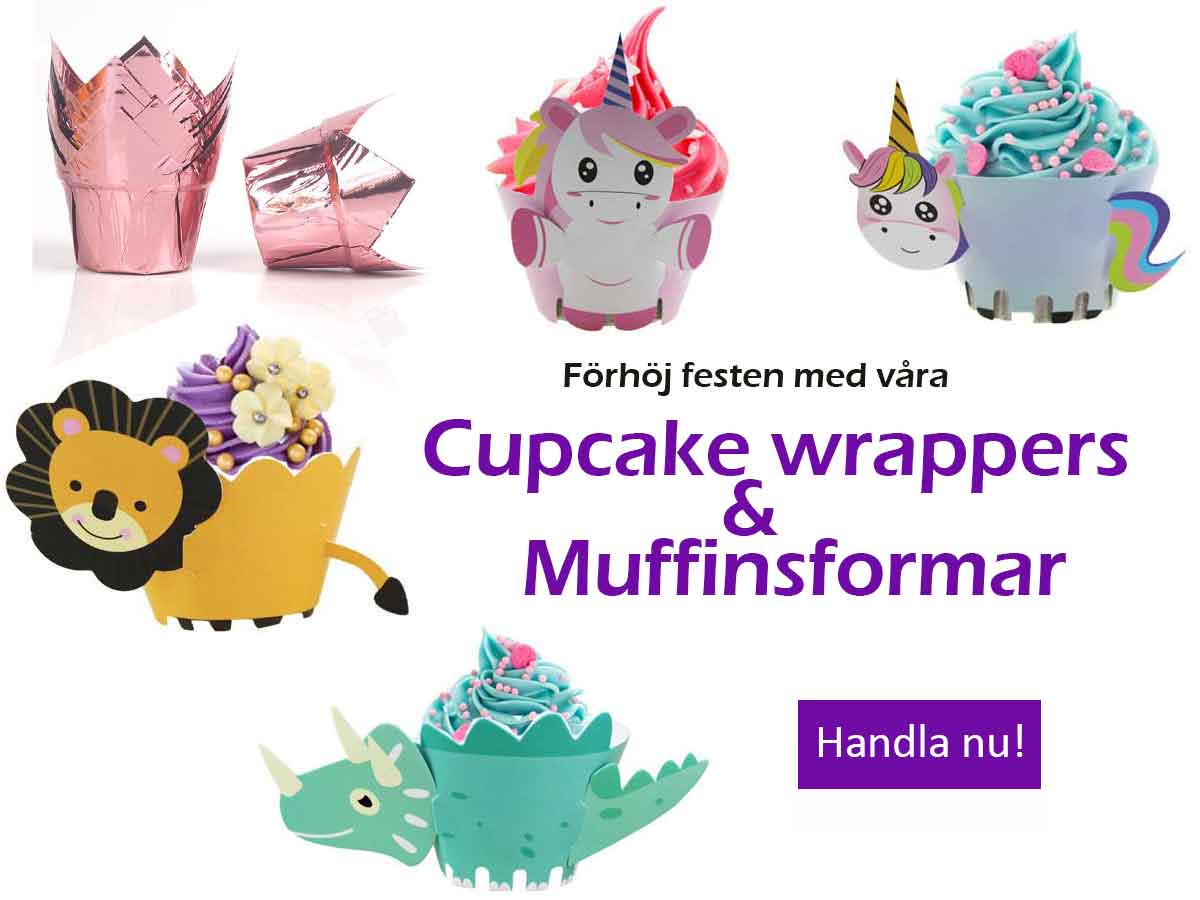 cupcake wrappers och muffinsformar